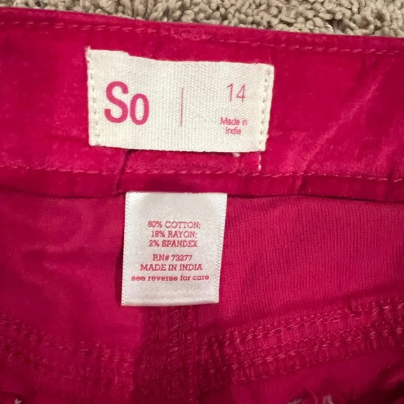 NWT new Set of 3 SO leggings jeggings girls 14 pink green blue denim - Picture 10 of 17